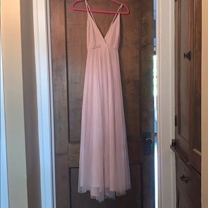-tulle maxi dress